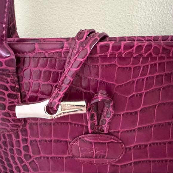 GORGEOUS Longchamp Roseau Leather Tote w/Silver Toggle * ALL OFFERS CONSIDERED * - Picture 9 of 17